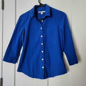 Old Navy Electric Blue Button-Up Shirt